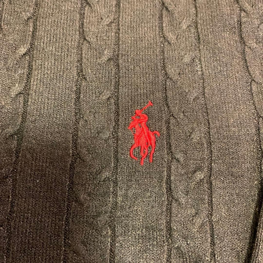 ポロラルフローレン セーター ケーブルニット ラルフローレン M