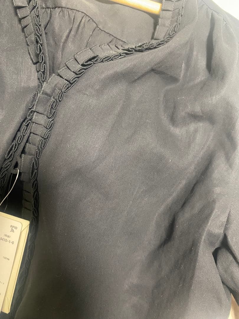 新品未使用 IENA タックフリルブラウス ブラック