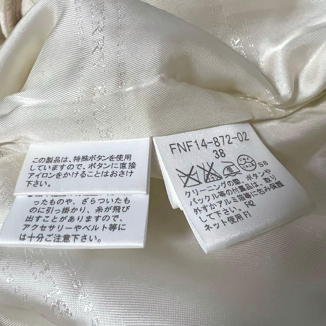 美品❤️シャドーチェック❤️バーバリーブルーレーベル コート Aライン 白 38