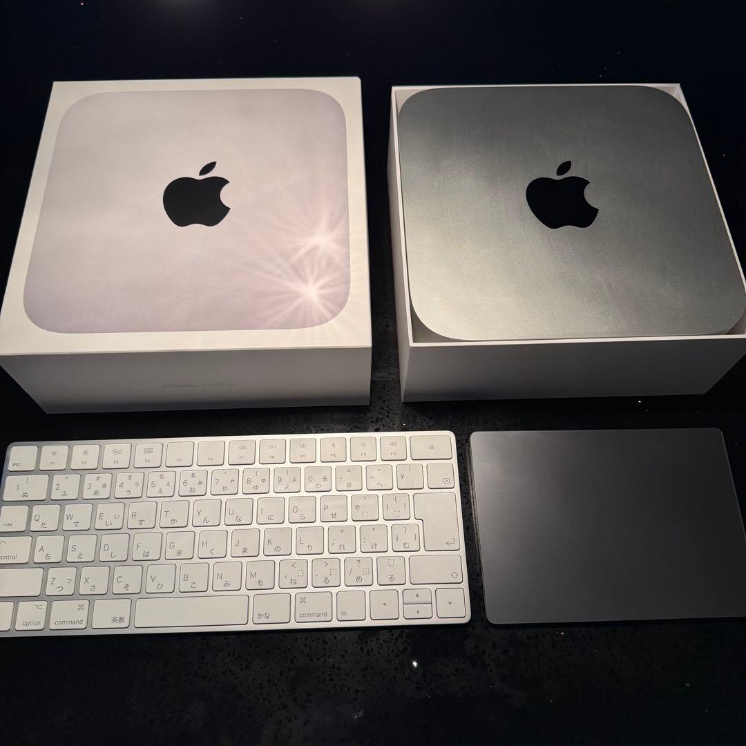 Macmini M2 16GB, 512GB+キーボード+トラックパッド　中古