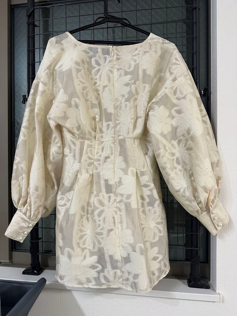 Acka. jacquard mini dress シャガードミニドレス