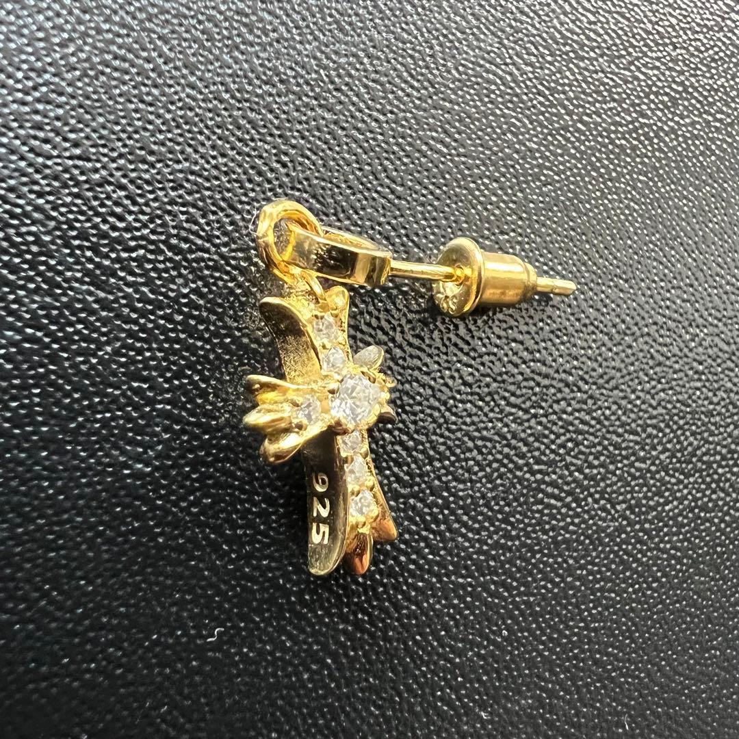 ラスト2セット☆売り切りセール☆ 22K クロス 刻印ありゴールド パヴェ