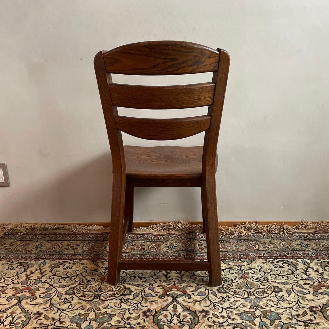 オランダ家具　ダイニングチェア　オーク材　無垢材