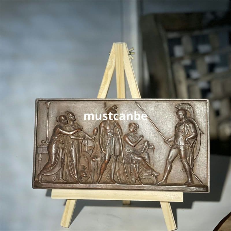 レリーフ芸術ギリシャローマ題材人物家庭装飾歴史美術教具 装飾品 現代工芸品 置物