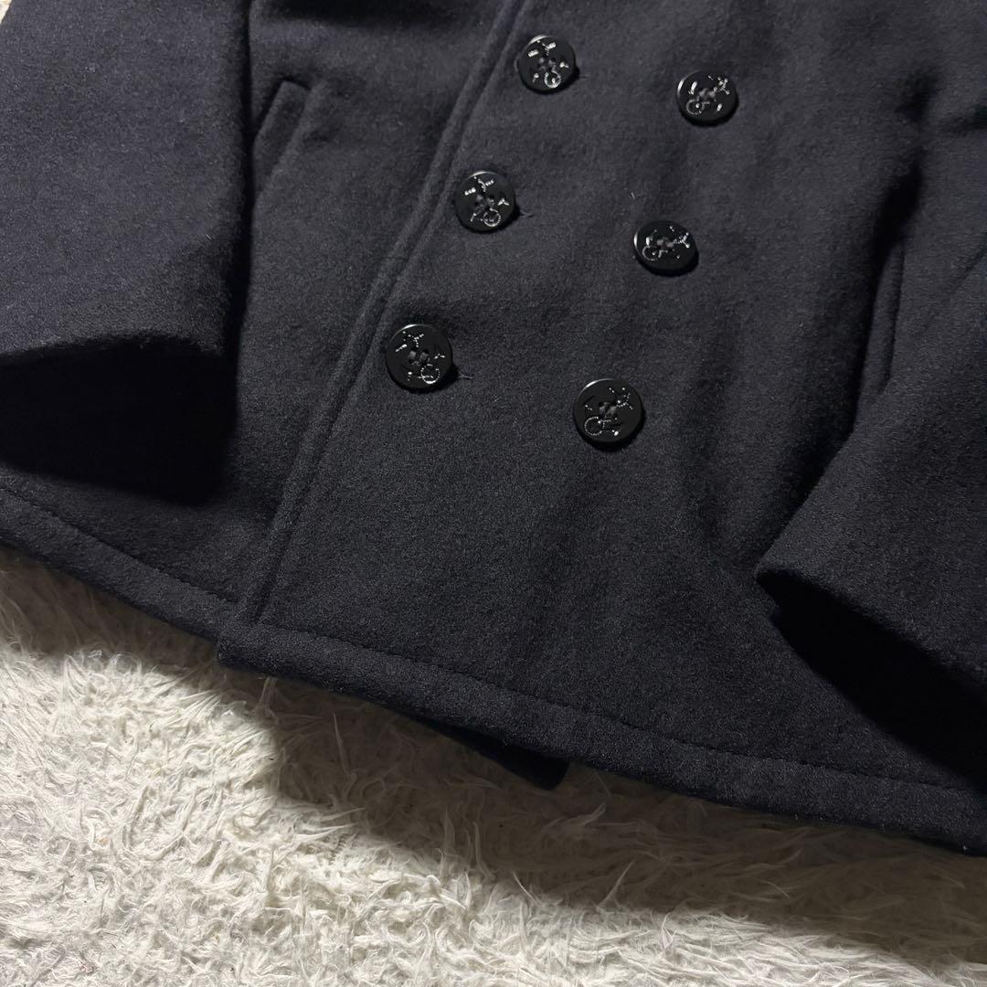 極美品■schott ピーコート　753US ネイビー USA製