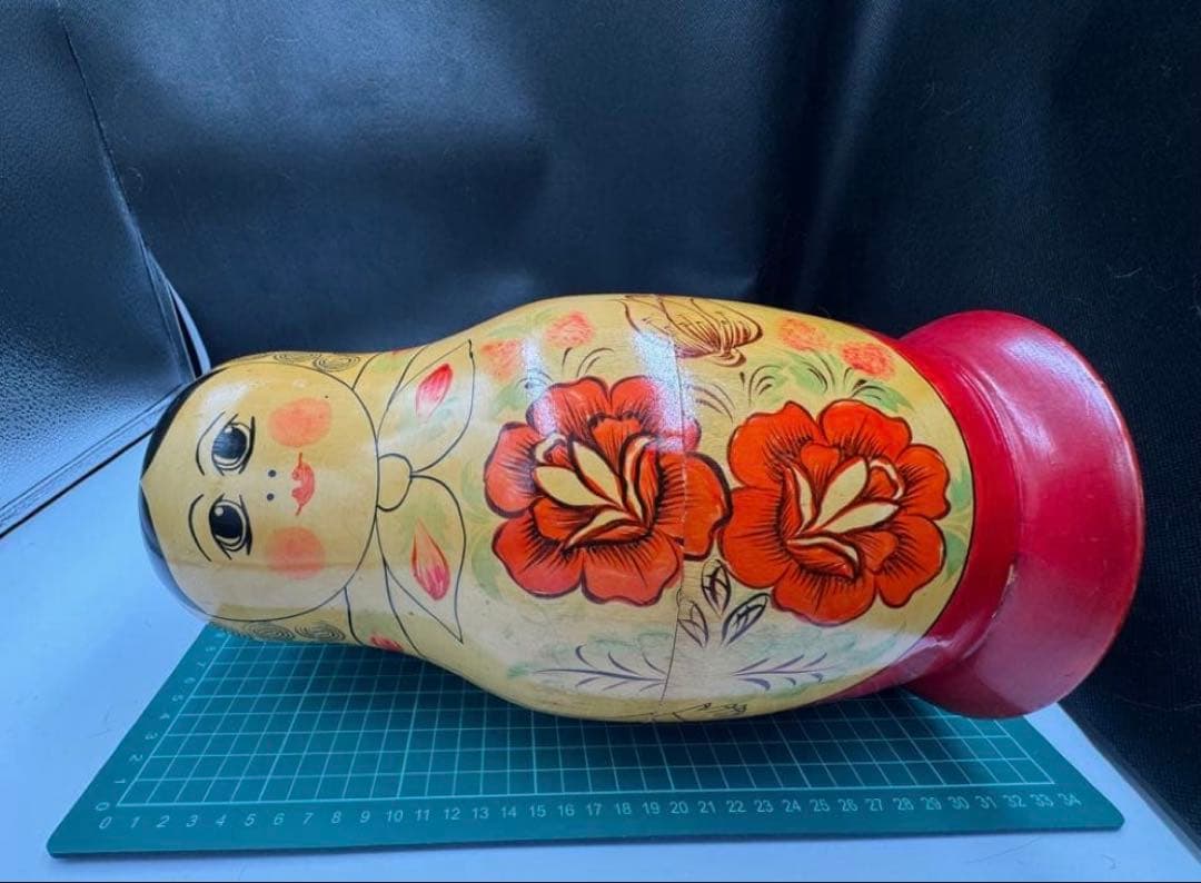 ソビエト　アンティーク　セミョーノフ社、巨大なマトリョーシカ　14組