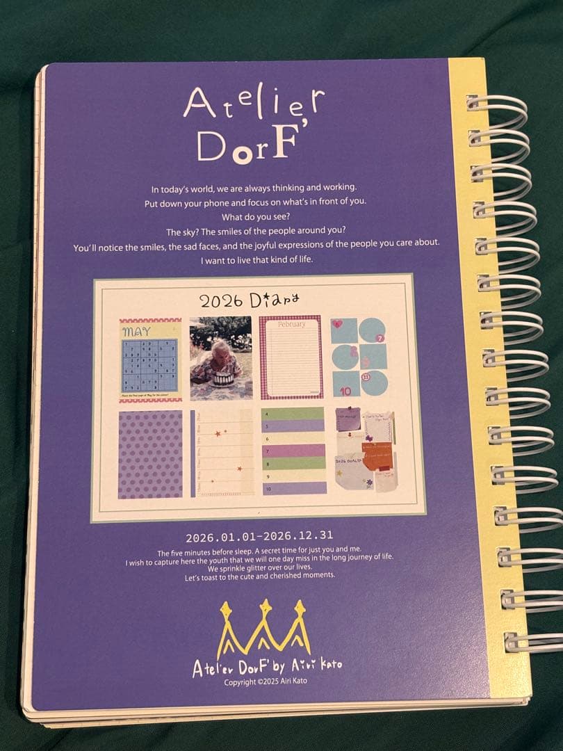 『Atelier DorF’』　2026年スケジュール帳