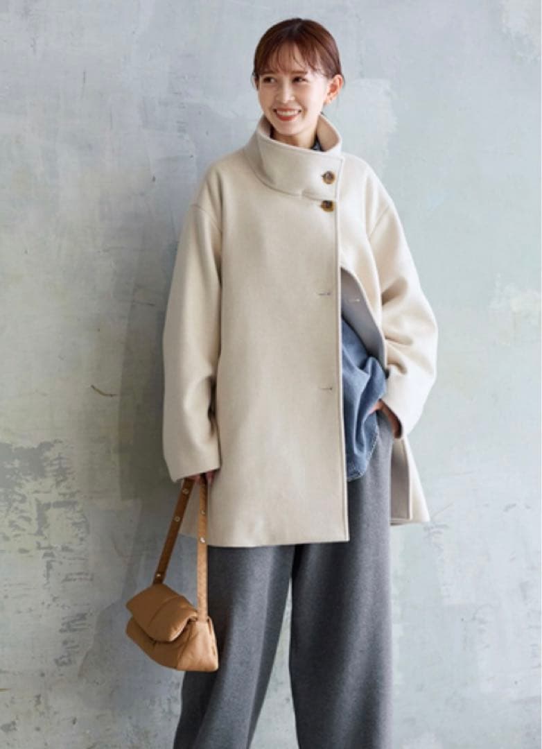 JOURNAL STANDARD スーパー140ハイネックテントコート 24AW