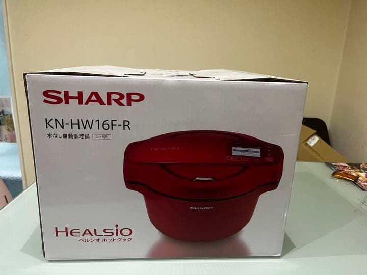 SHARP 水なし自動調理鍋 ヘルシオ ホットクック レッド系 KN-HW16…