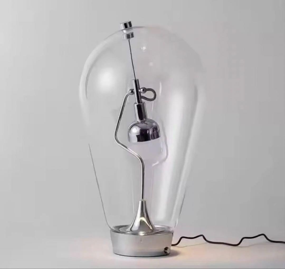 【デザイン照明】マグネット可動式 ガラスドームLEDランプ 北欧風　卓上ライト