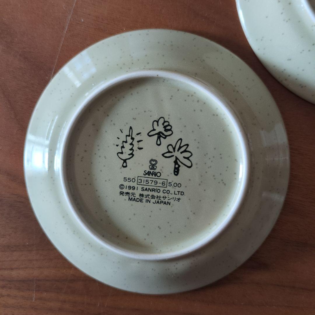 サンリオ　ウィアーダイナソアーズ 食器　小皿　サウルス　ピーウィー