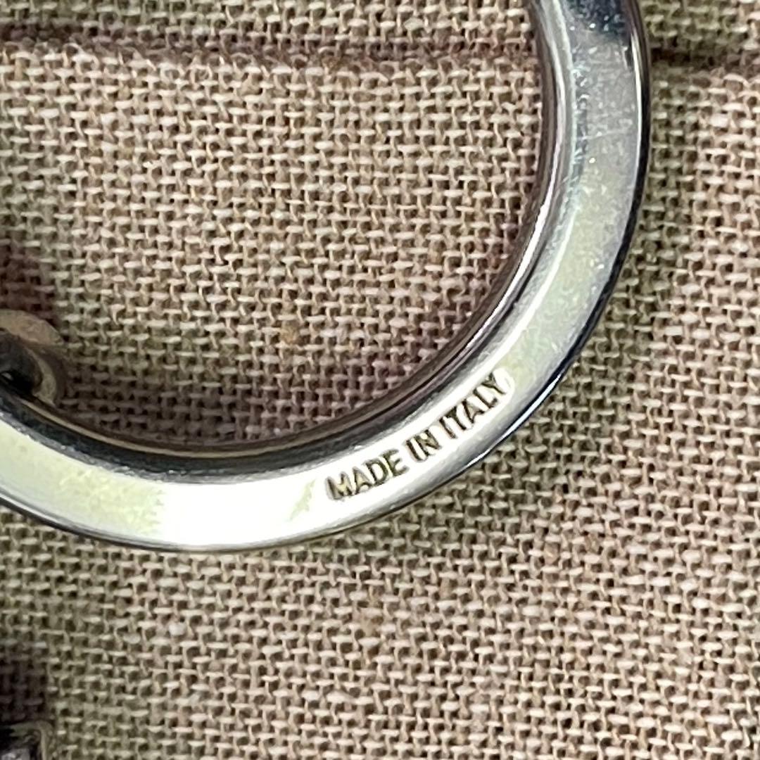 GUCCI グッチ GGシグネチャー レザー キーリング キーホルダー ブラック