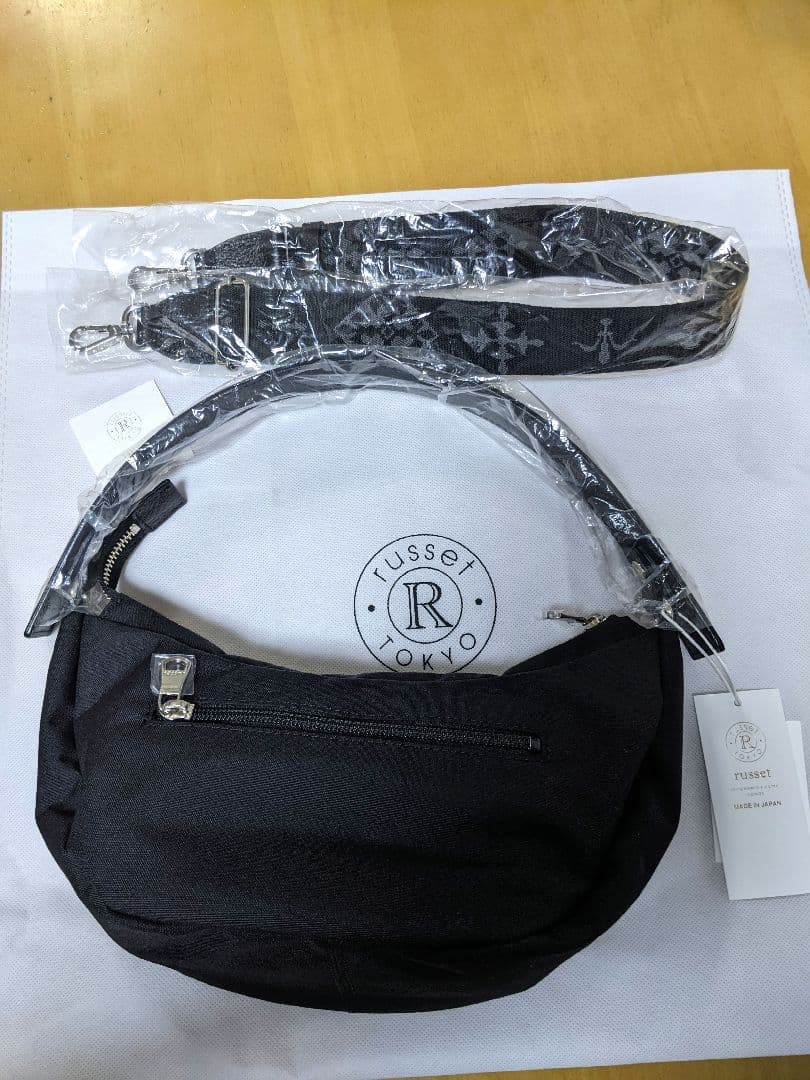 最終お値下げ【新品】russetブラック 2way ショルダーバッグ
