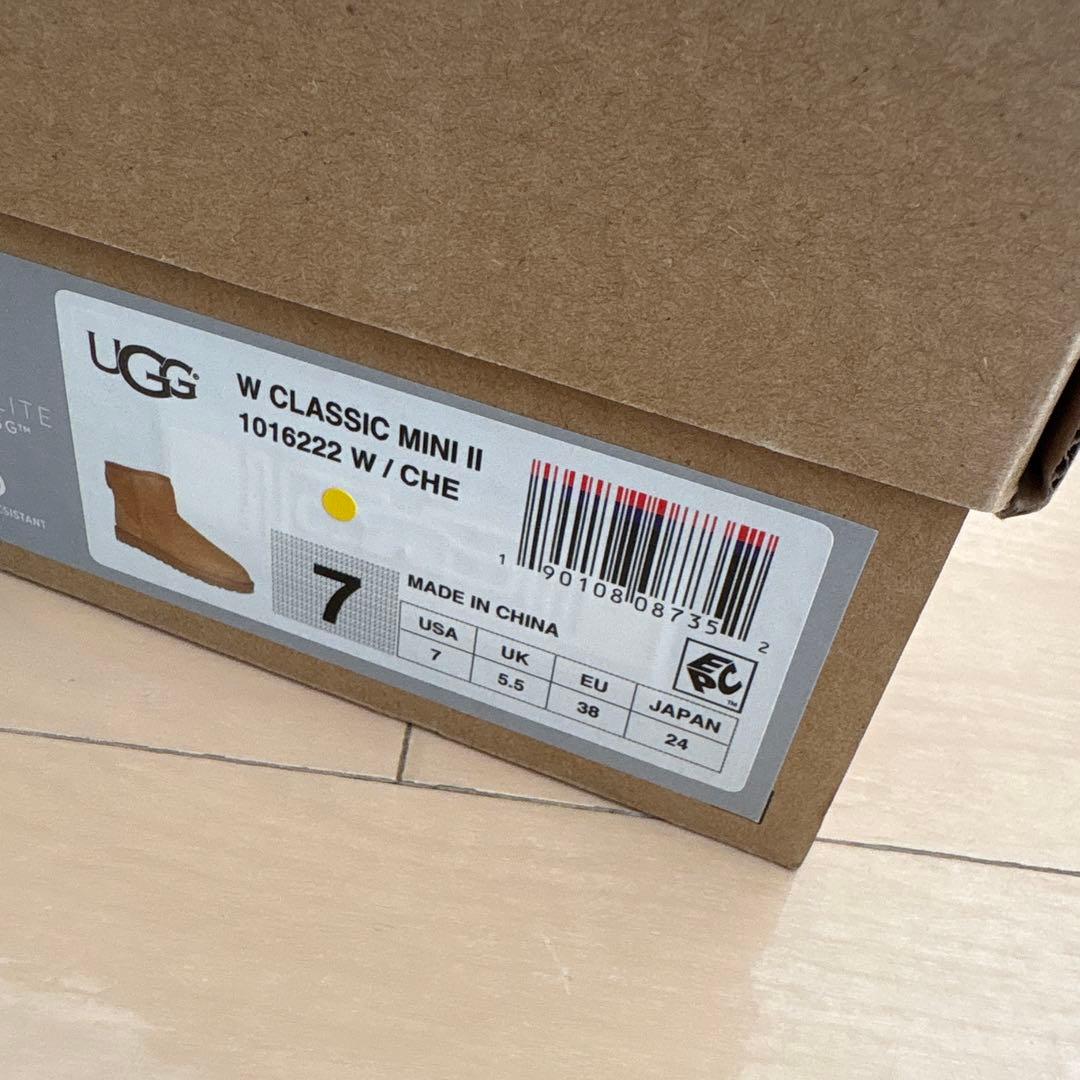 UGG アグ ムートンブーツ クラシックミニ 2 チェスナット 24cm