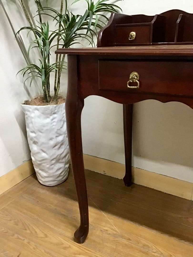 つき☆管243☆英国調☆ヨーロピアンクラシック☆アンティークデスク☆平机