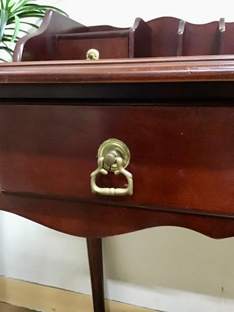 つき☆管243☆英国調☆ヨーロピアンクラシック☆アンティークデスク☆平机