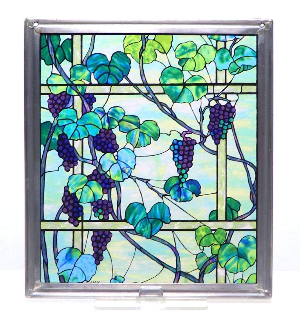 ティファニー ヴィンテージ ステンドグラス 葡萄の木 メトロポリタン美術館収蔵