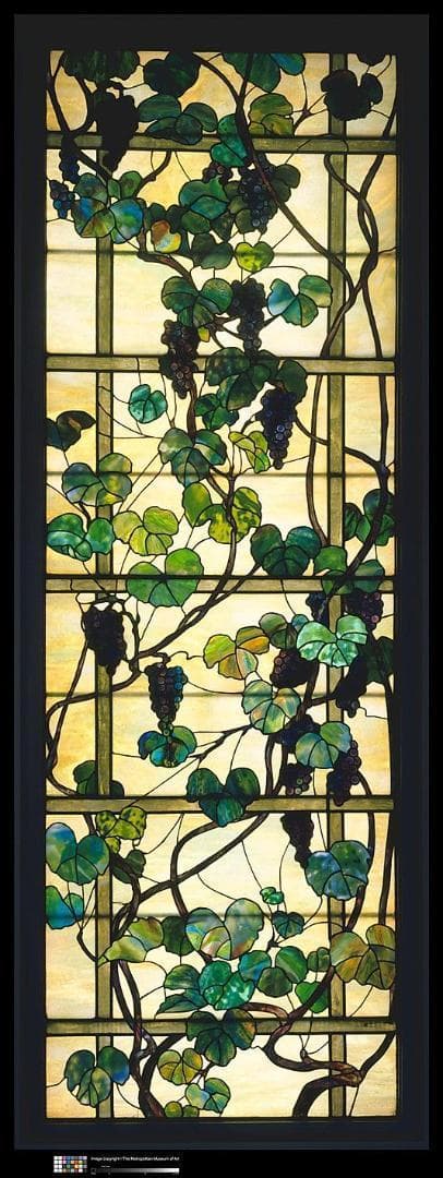 ティファニー ヴィンテージ ステンドグラス 葡萄の木 メトロポリタン美術館収蔵