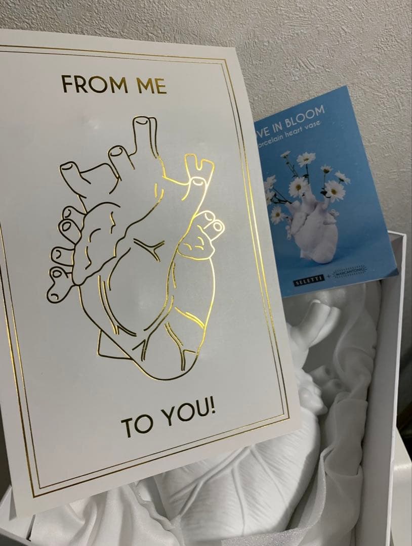 美品SELETTI セレッティLOVE IN BLOOM 心臓フラワーベース花瓶