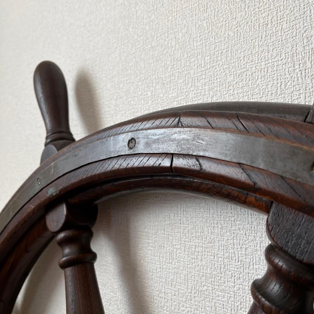 船舶部品　大型舵輪　アンティーク