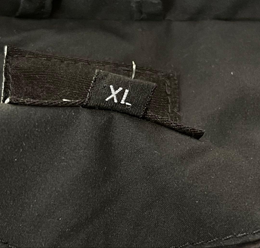 ノースフェイス　ブラックダウンジャケット　XL フード取外し可　ポケット多数