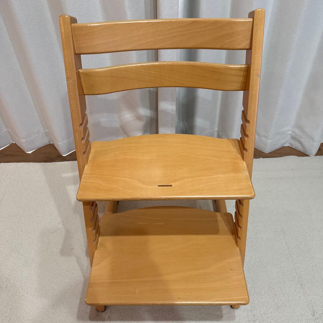 ①STOKKE ストッケ　トリップトラップ　ベビーチェア　ハイチェア　ナチュラル