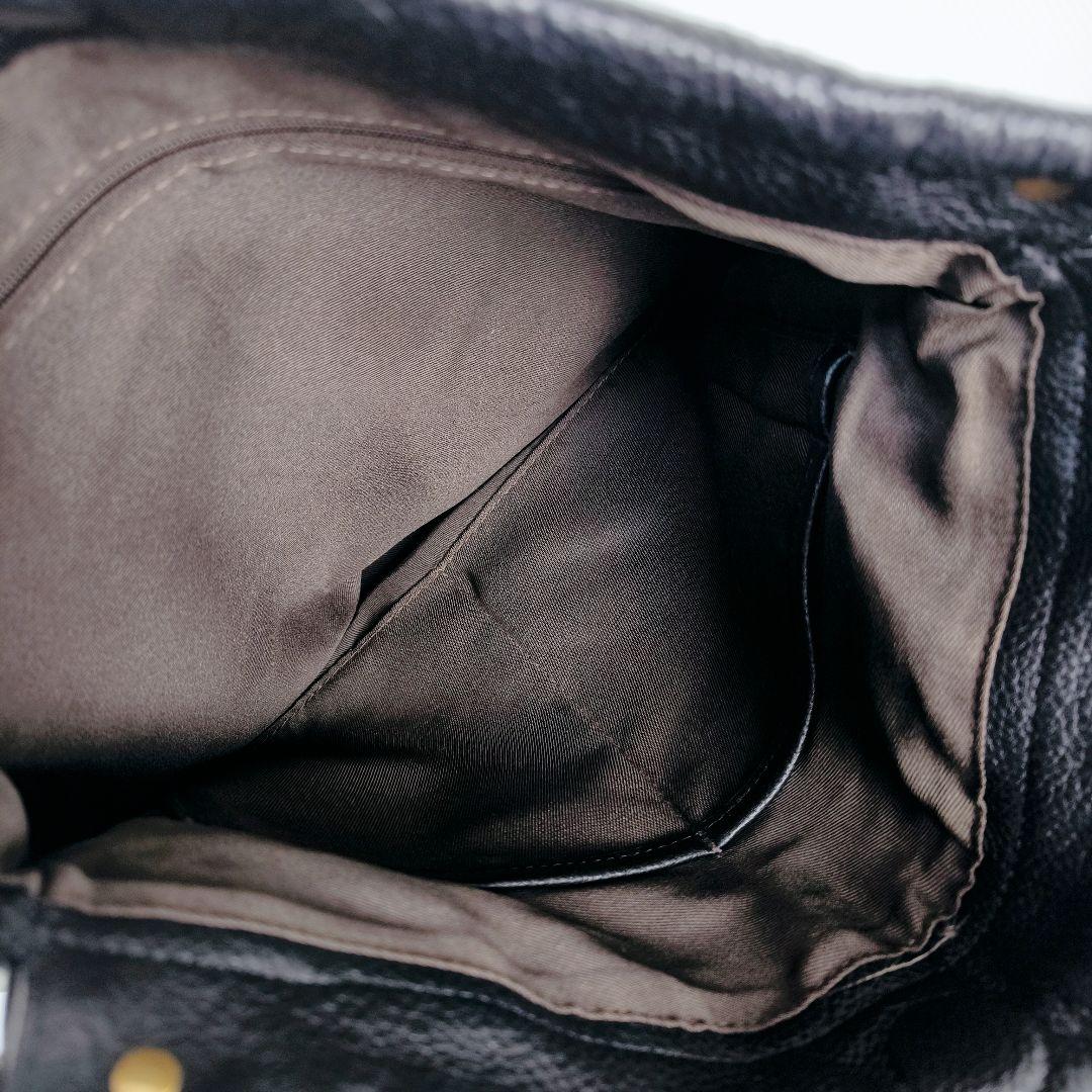 【極美品】HAYNI ブラックレザー ショルダーバッグ 未使用級