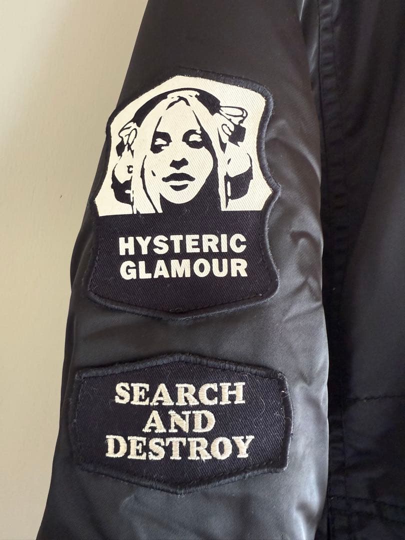 HYSTERIC GLAMOUR ブラックモッズコート