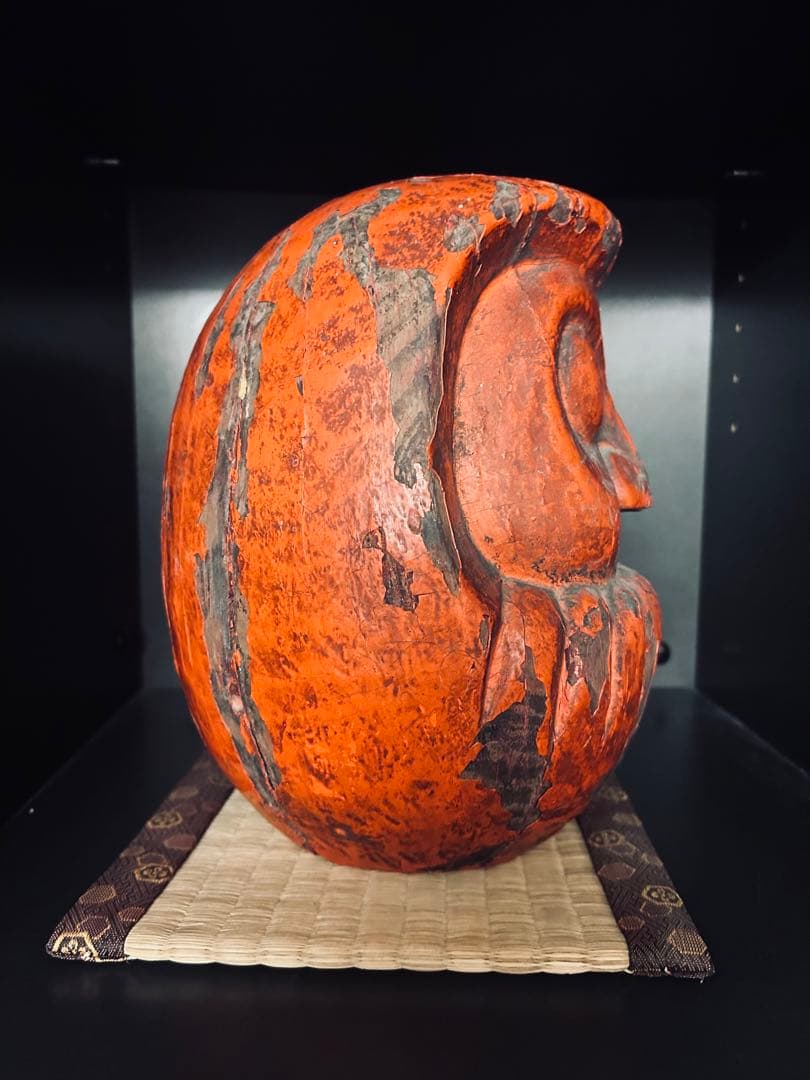 達磨　木型　張子　隻眼達磨