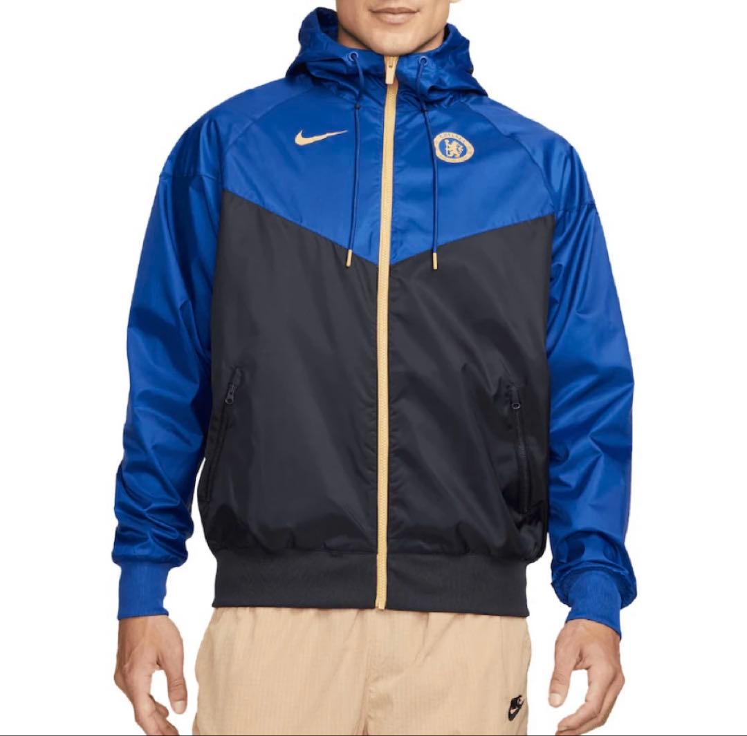 ナイキ チェルシー ウィンドランナー ジャケット L相当 ナイロンジャケット 青