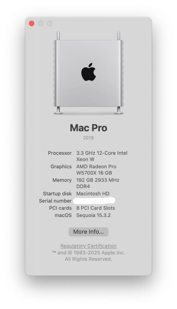 Macデスクトップ Mac Pro 2019 192GB