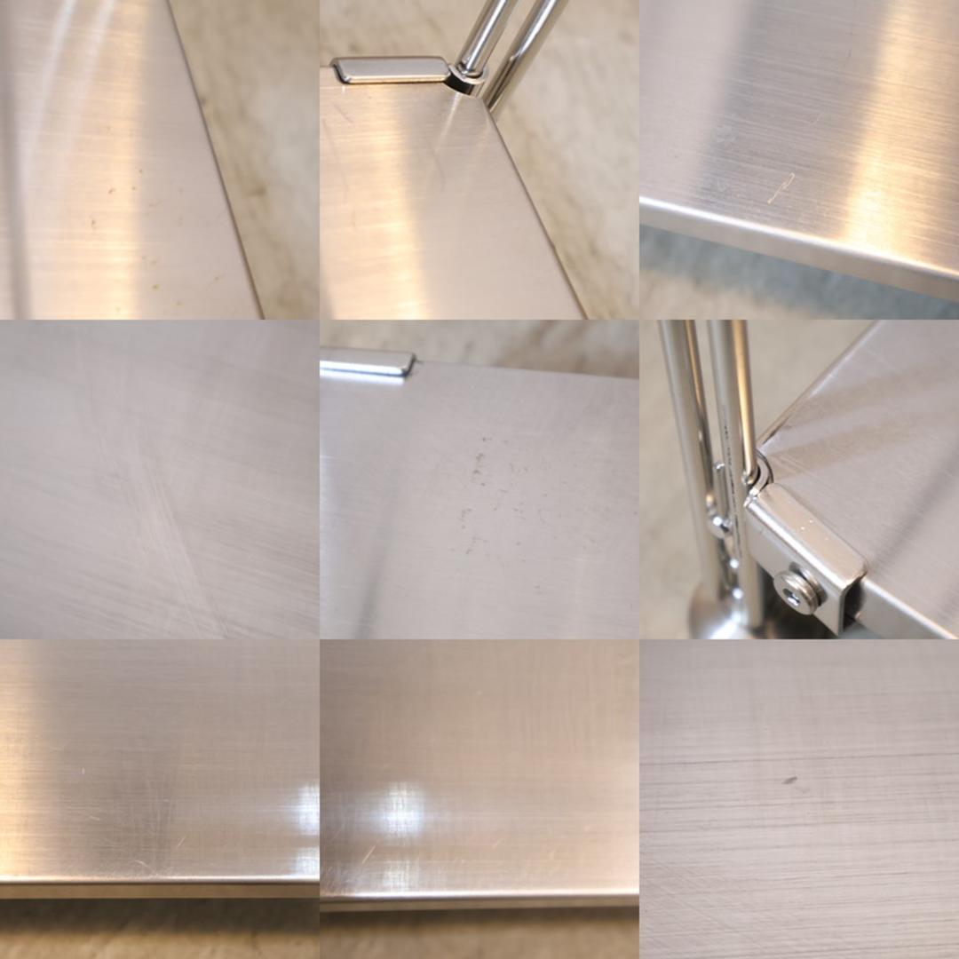 無印良品 MUJI ステンレス 3段ユニットシェルフ オープンラック 収納 棚