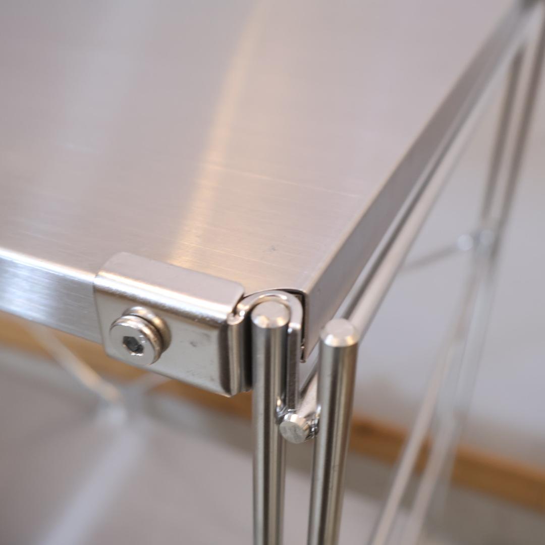 無印良品 MUJI ステンレス 3段ユニットシェルフ オープンラック 収納 棚