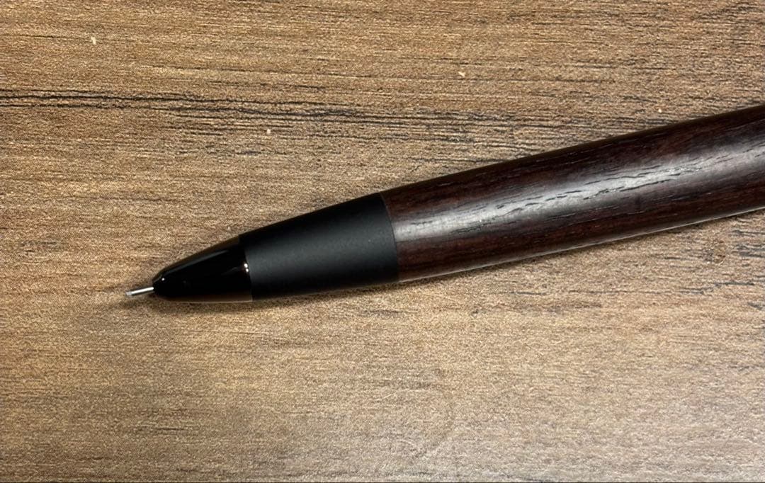 野原工芸　シャーペン　インドローズウッド　ネオブラック
