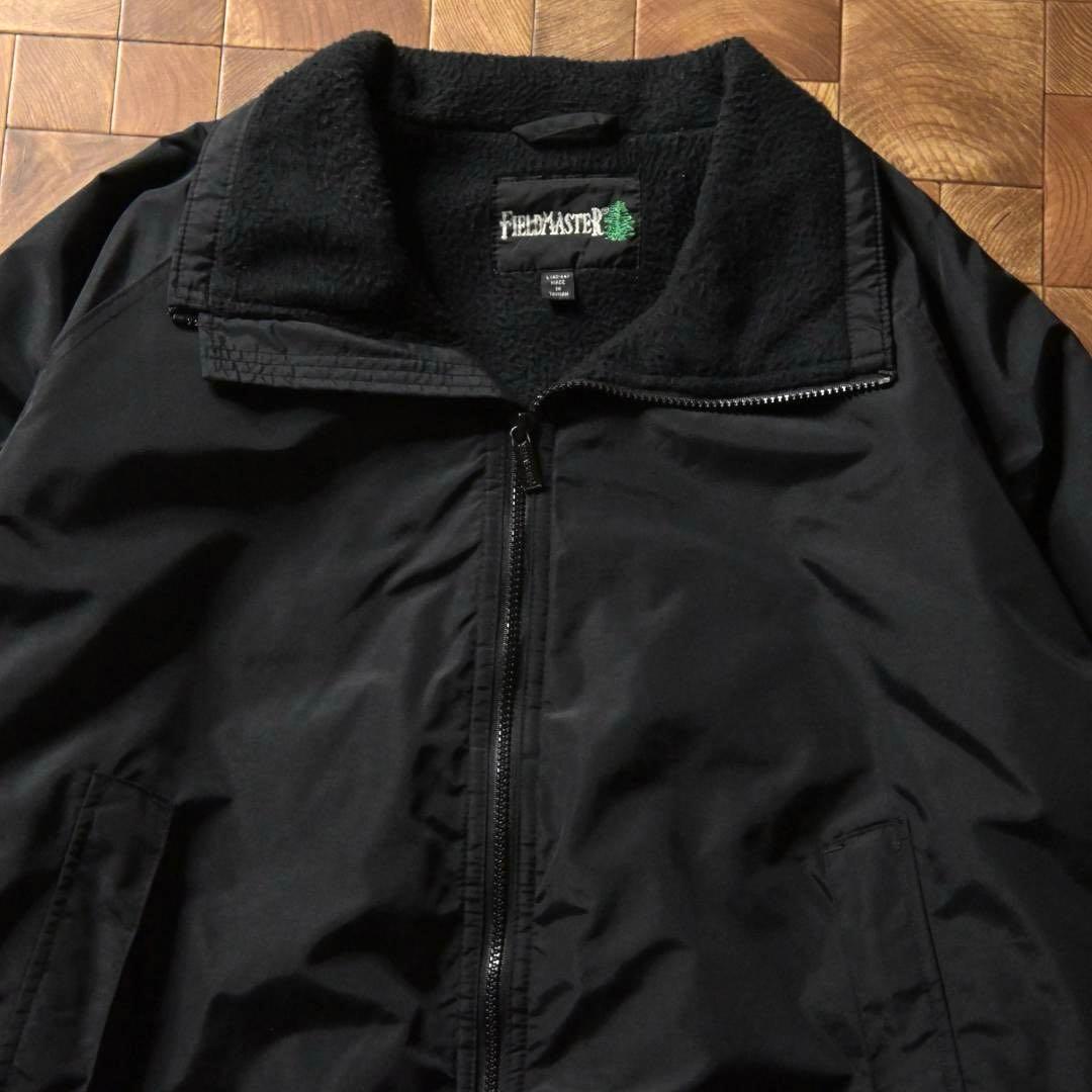 マ*号様 90s　FIELD MASTER　裏フリース ナイロンジャケット　ブラ