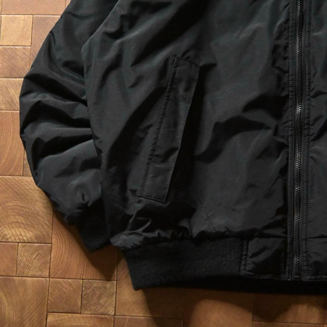 マ*号様 90s　FIELD MASTER　裏フリース ナイロンジャケット　ブラ