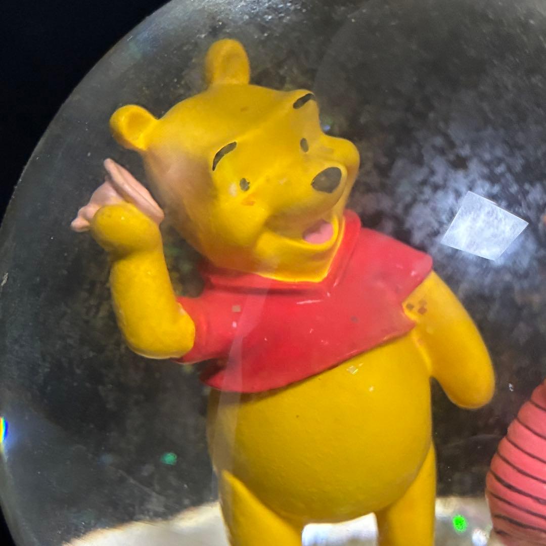 ディズニー 希少動作品 プーさん ピグレット ティガー オルゴール スノードーム