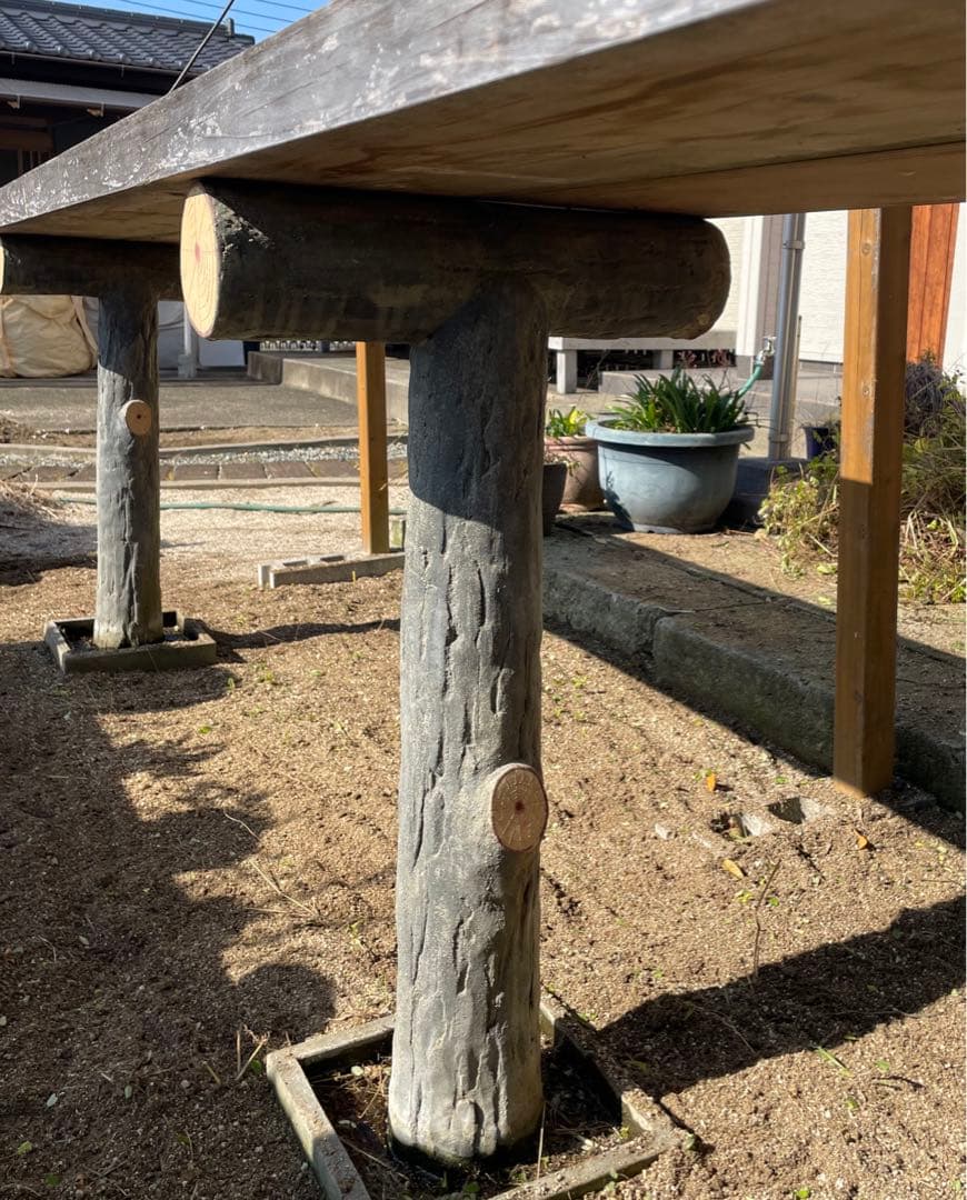 盆栽棚 [脚③棚板②] 【引き取り限定】野草 ガーデニング 庭園 日本庭園