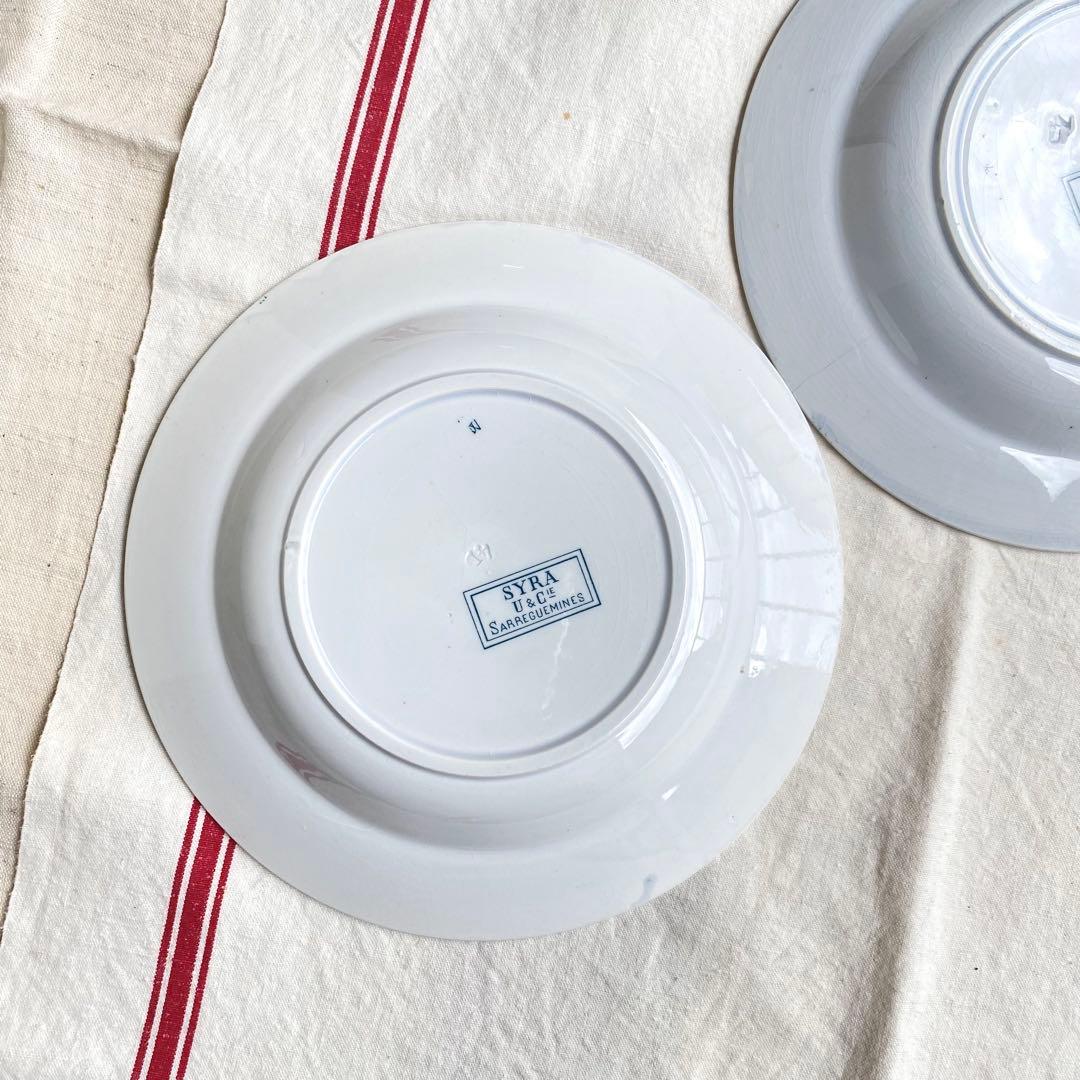 フランス サルグミンヌ SARREGUEMINES 「SYRA」深皿2枚セット