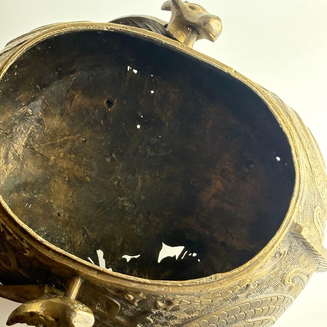 青銅 饕餮 鴟鶚尊 梟ゆう 中国美術 青銅器 中国