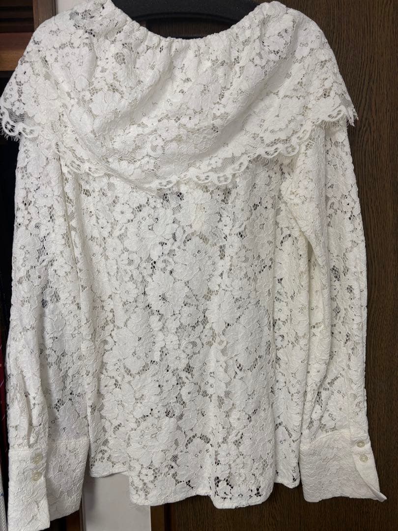 トップス MANOF LACE COLLAR SHIRT