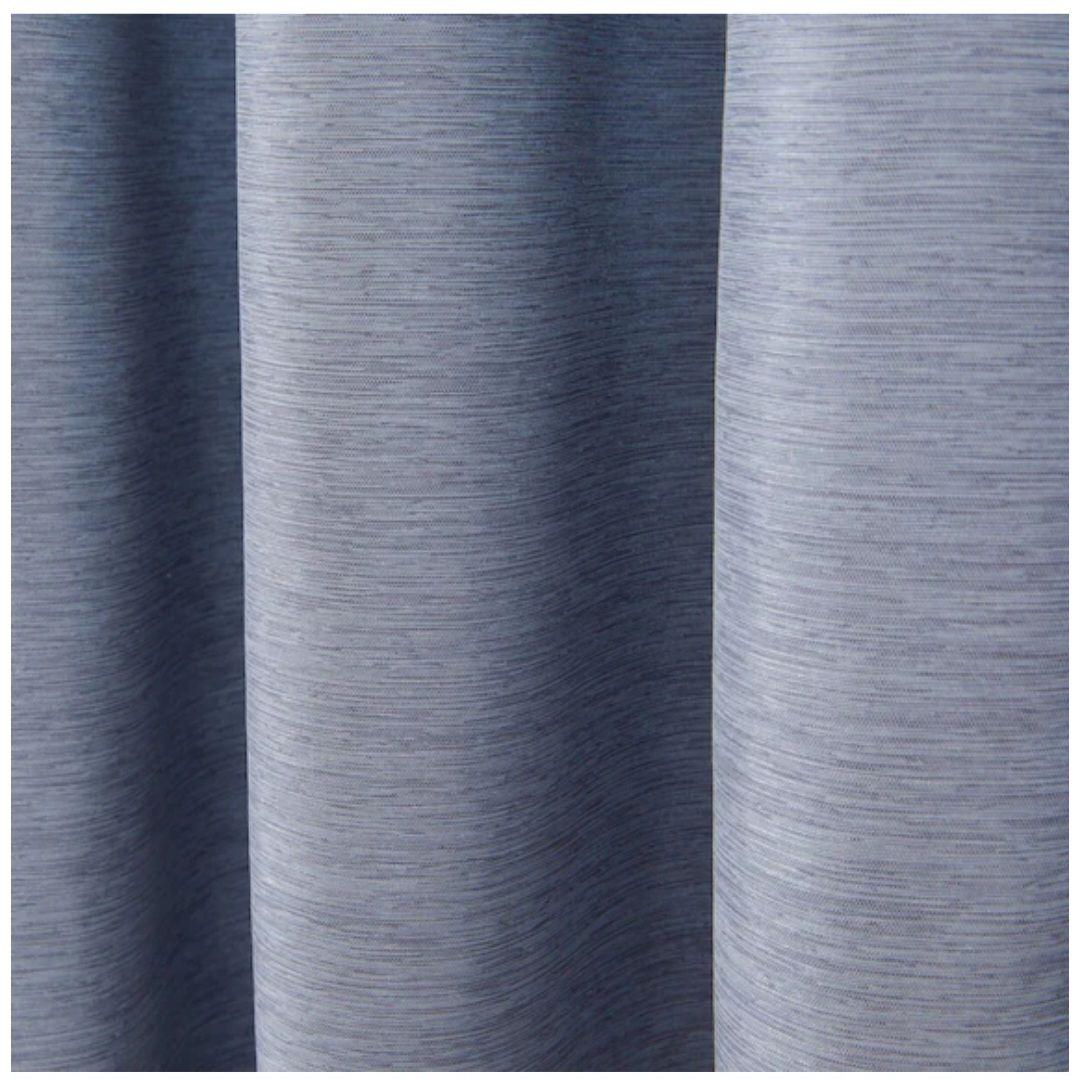 オーダーカーテン ウーノ ライトブルー 2倍ヒダ