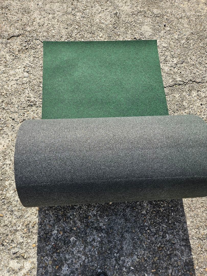 【新品】本格ポリエステル不織布 防草シート(グリーン)厚手　巾1m×35m