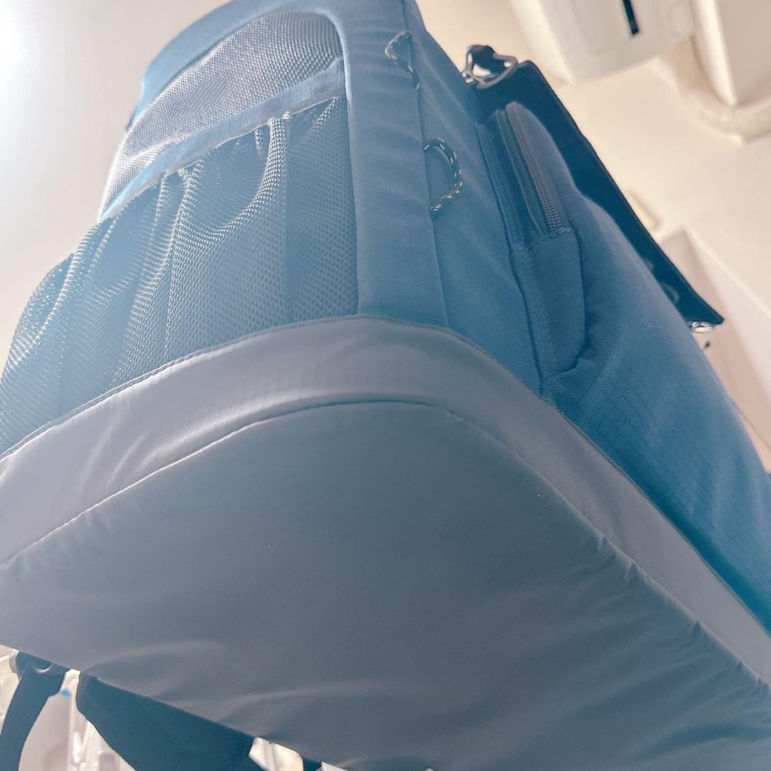 【美品】エアバギー3wayバックパックキャリー　リュック犬猫　ネイビー　ワイド