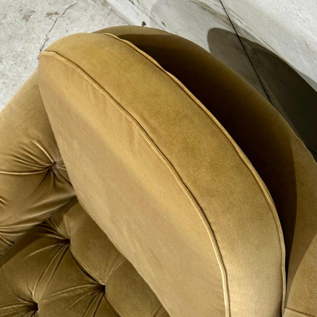 ✦70s✦昭和レトロ Maruni マルニ アームチェア 木製×ベルベット