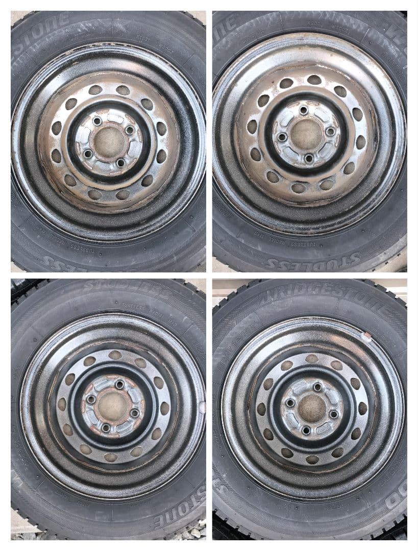 2021年製スタッドレス スチール 4H/100 BS V300 145R12