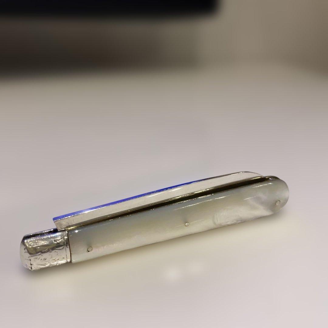 【シェフィールド・ナイフ、高級銀製フルーツナイフ（J.Y.C製）】アンティーク