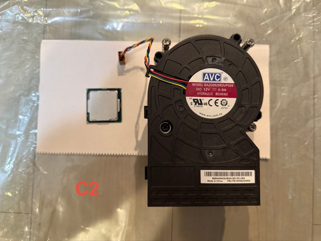 C2美品！Intel Core i5-9500 3GHz + AVC冷却ファン！