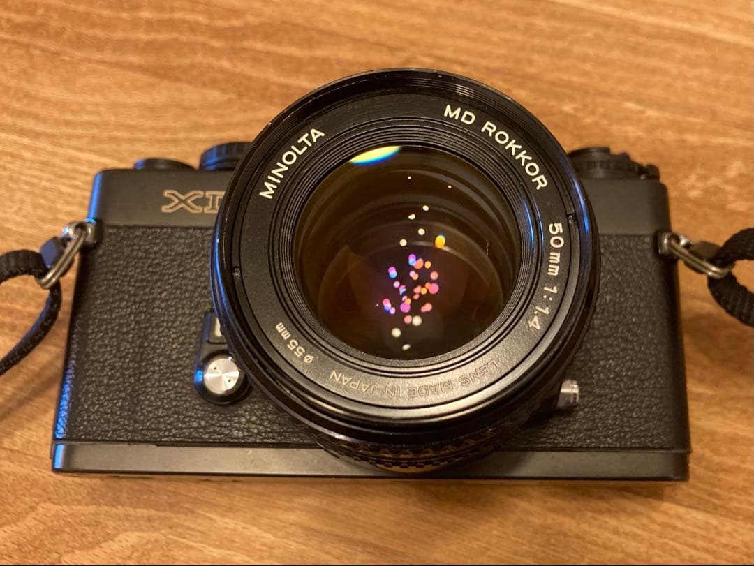 【精度良好・モルト交換済】Minolta XD 黒／MD 50mm f1.4