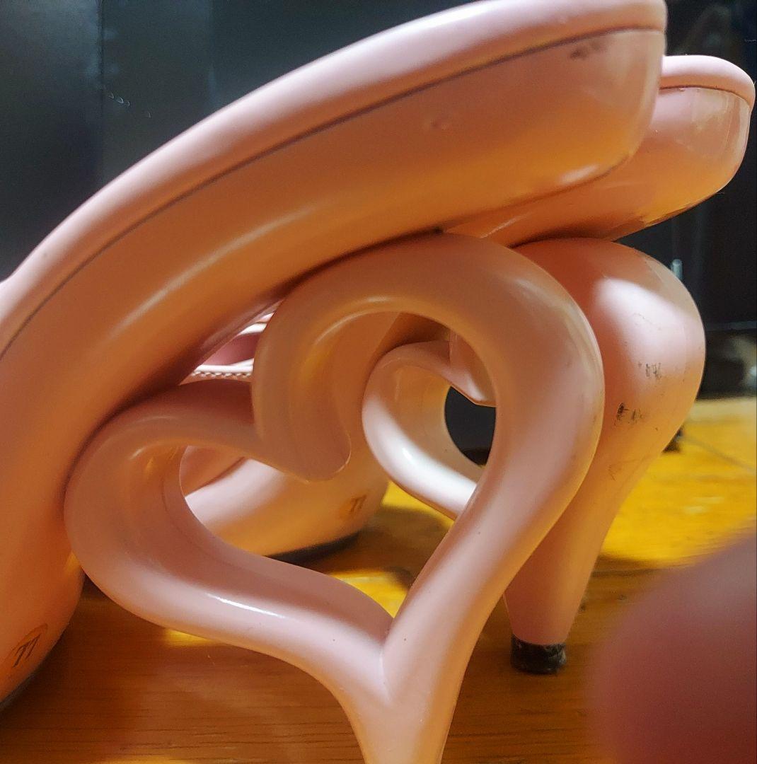 最終値下げ！MARS系量産型系リボン付きハート型ヒールサンダル。LL。値下げ禁止